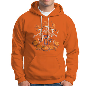 Dancing Skeletons Dance Challenge Scary Pumpkin Spooky Halloween Hoodie TS02 Printyourwear