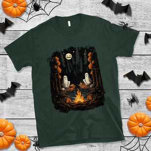 Cute Boo Spooky Ghost Camping In The Forest Gothic Halloween T Shirt TS02 Printyourwear