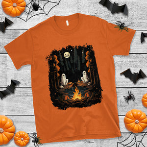 Cute Boo Spooky Ghost Camping In The Forest Gothic Halloween T Shirt TS02 Printyourwear