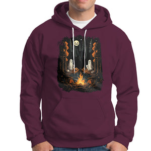 Cute Boo Spooky Ghost Camping In The Forest Gothic Halloween Hoodie TS02 Printyourwear