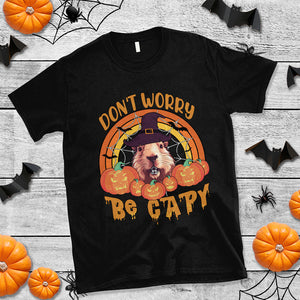 Don't Worry Be Capy Funny Capybara In Halloween Costume T Shirt TS02 Purple Printyourwear