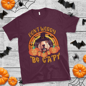 Don't Worry Be Capy Funny Capybara In Halloween Costume T Shirt TS02 Printyourwear