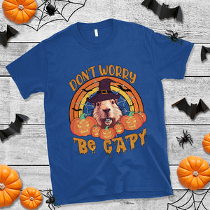 Don't Worry Be Capy Funny Capybara In Halloween Costume T Shirt TS02 Printyourwear