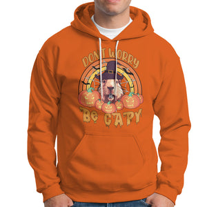 Don't Worry Be Capy Funny Capybara In Halloween Costume Hoodie TS02 Printyourwear