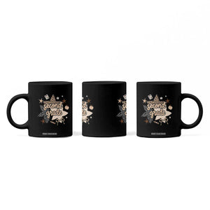 Second Grade Leopard Checkered Star Coquette Coffee Mug Cute 2nd Grade Girl Back to School Gift TS02 Print Your Wear