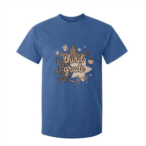 Third Grade Leopard Checkered Star Coquette T Shirt For Kid Cute 3rd Grade Girl Back to School Gift TS02 Royal Blue Print Your Wear