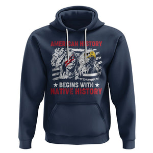 Native American Hoodie American History Native History US Flag TS02 Navy Printyourwear