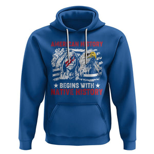 Native American Hoodie American History Native History US Flag TS02 Royal Blue Printyourwear