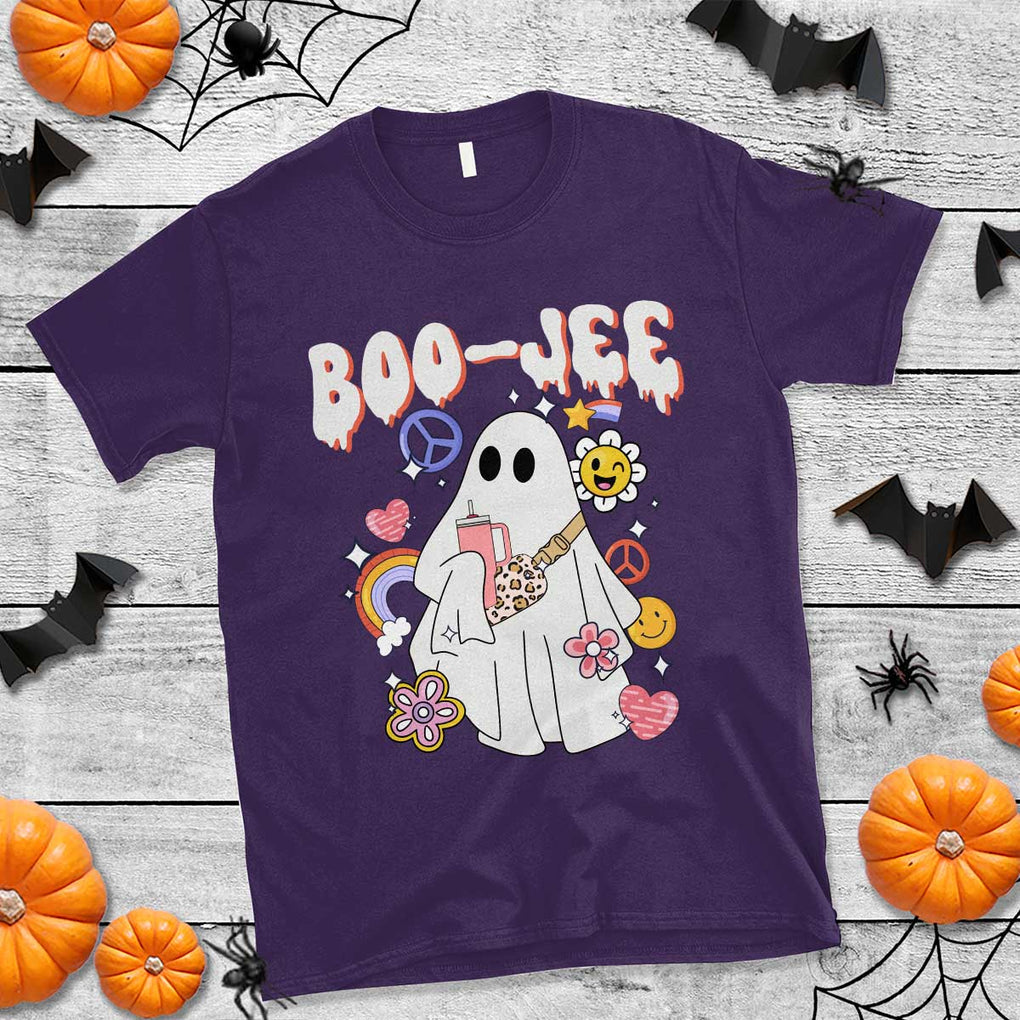 Ghost Halloween Costume T Shirt Spooky Season Hippie Boujee Boo-Jee TS02 Purple Print Your Wear