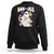 Ghost Halloween Costume Sweatshirt Spooky Season Hippie Boujee Boo-Jee TS02 Black Print Your Wear