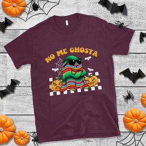 Mexican Ghost T Shirt No Me Ghosta Funny Halloween Ghost Retro Boo Sheet TS02 Maroon Print Your Wear