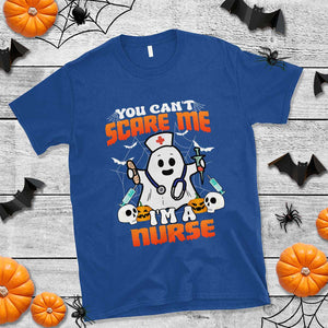 Halloween Nurse T Shirt You Can't Scare Me I'm A Nurse RN Boo Sheet Ghost TS02 Royal Blue Print Your Wear