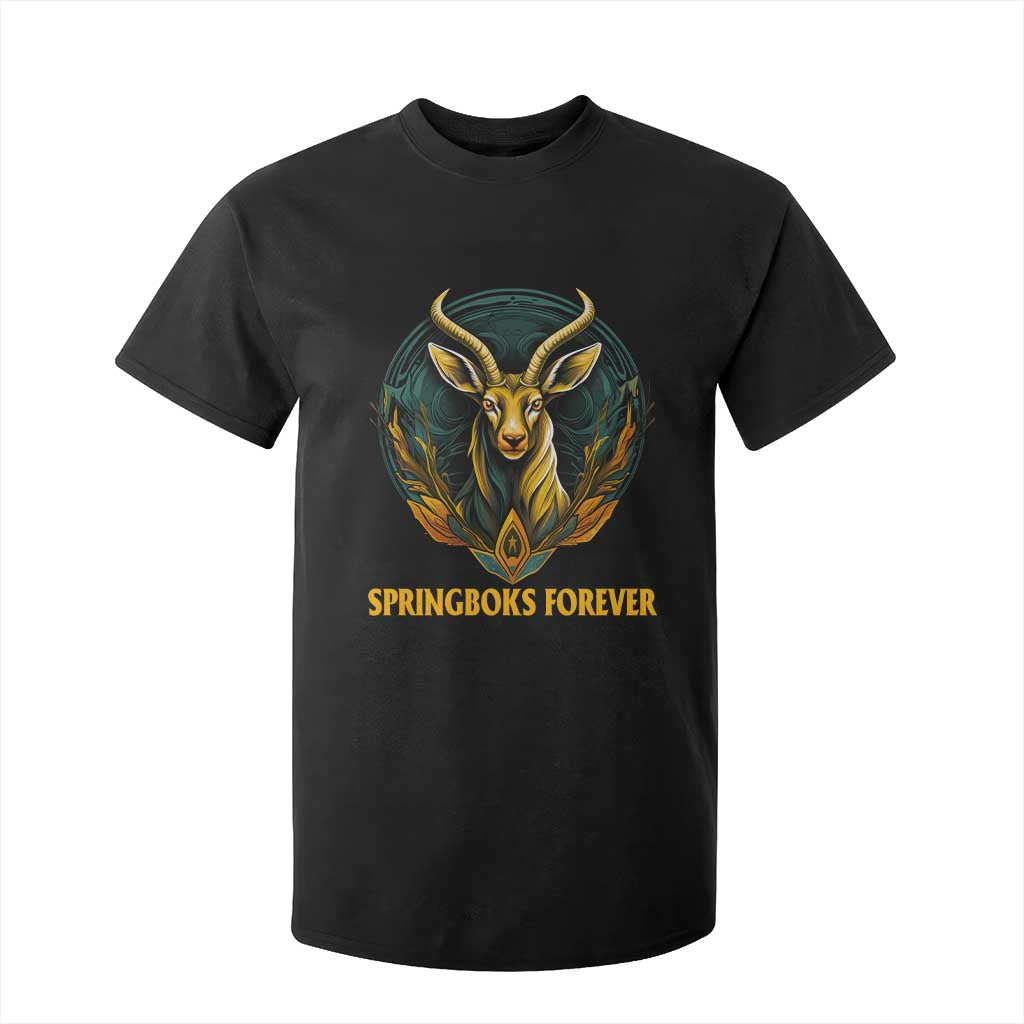 South Africa Rugby Springboks T Shirt For Kid Forever Stronger Together Go Bokke TS02 Black Print Your Wear
