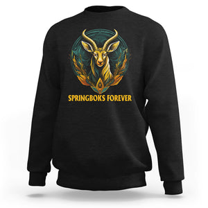 South Africa Rugby Sweatshirt Springboks Forever Stronger Together Go Bokke TS02 Dark Heather Printyourwear