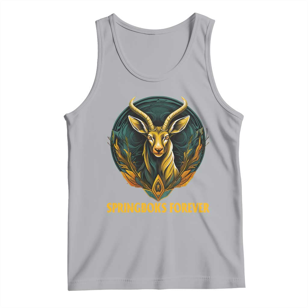 South Africa Rugby Springboks Tank Top Forever Stronger Together Go Bokke TS02 Athletic Heather Print Your Wear