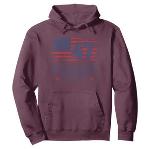 President Trump Inauguration Day 2025 Hoodie 47th President January 20th American Flag TS02 Maroon Print Your Wear