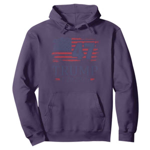 President Trump Inauguration Day 2025 Hoodie 47th President January 20th American Flag TS02 Purple Print Your Wear