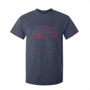 President Trump Inauguration Day 2025 T Shirt For Kid 47th President January 20th American Flag TS02 Navy Print Your Wear