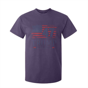 President Trump Inauguration Day 2025 T Shirt For Kid 47th President January 20th American Flag TS02 Purple Print Your Wear