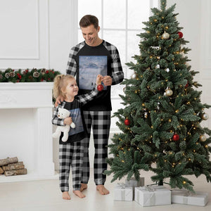 Funny Nihilist Penguin But Why Meme Plaid Pajama Set Existential Arctic Scene Icy Wilderness Quiet Thinkers TS02 White Plaid Print Your Wear