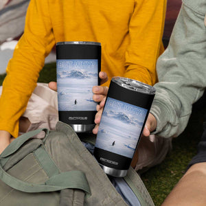 Funny Nihilist Penguin But Why Meme Tumbler Cup Existential Arctic Scene Icy Wilderness Quiet Thinkers TS02 Print Your Wear