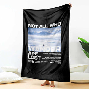Not All Those Who Wander Are Lost Nihilist Penguin Throw Blanket Existential Deep Emotional Meme Deep Thinkers TS02 Print Your Wear