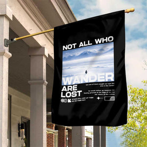 Not All Those Who Wander Are Lost Nihilist Penguin Garden Flag Existential Deep Emotional Meme Deep Thinkers TS02 Print Your Wear