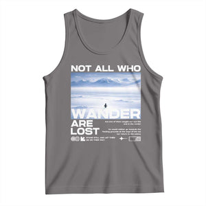 Not All Those Who Wander Are Lost Nihilist Penguin Tank Top Existential Deep Emotional Meme Deep Thinkers TS02 Deep Heather Print Your Wear