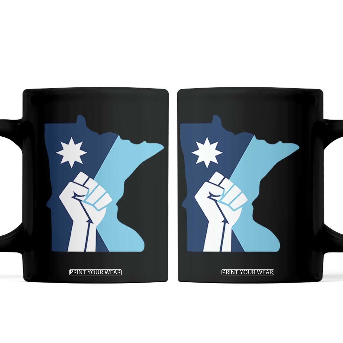 Minnesota Strong Fist Power Graphic Coffee Mug Social Justice Solidarity TS02 Black Print Your Wear