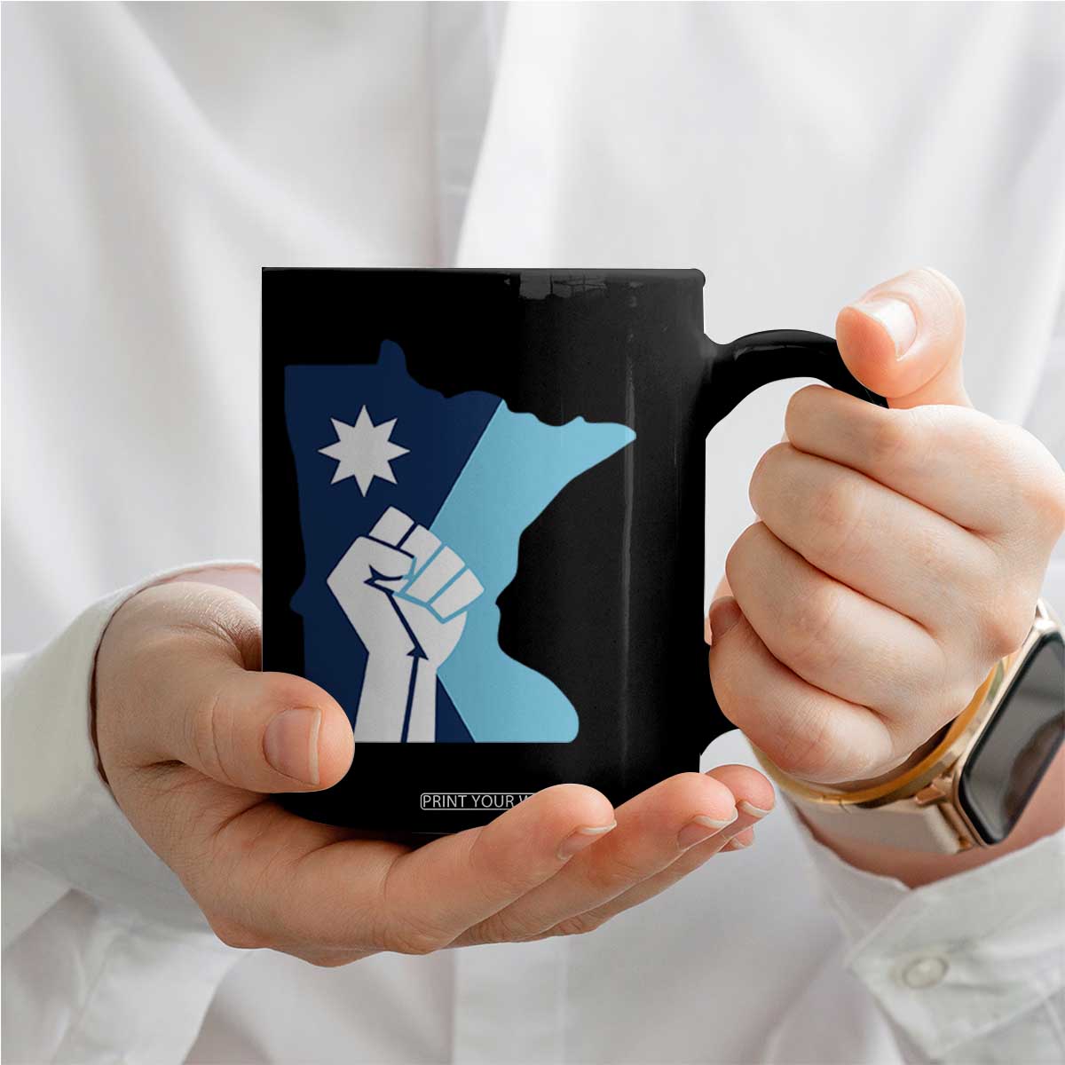 Minnesota Strong Fist Power Graphic Coffee Mug Social Justice Solidarity TS02 Print Your Wear