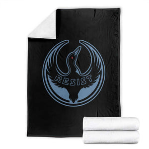 Minnesota Resist Loon Rebellion Emblem Throw Blanket TS02 Black Print Your Wear