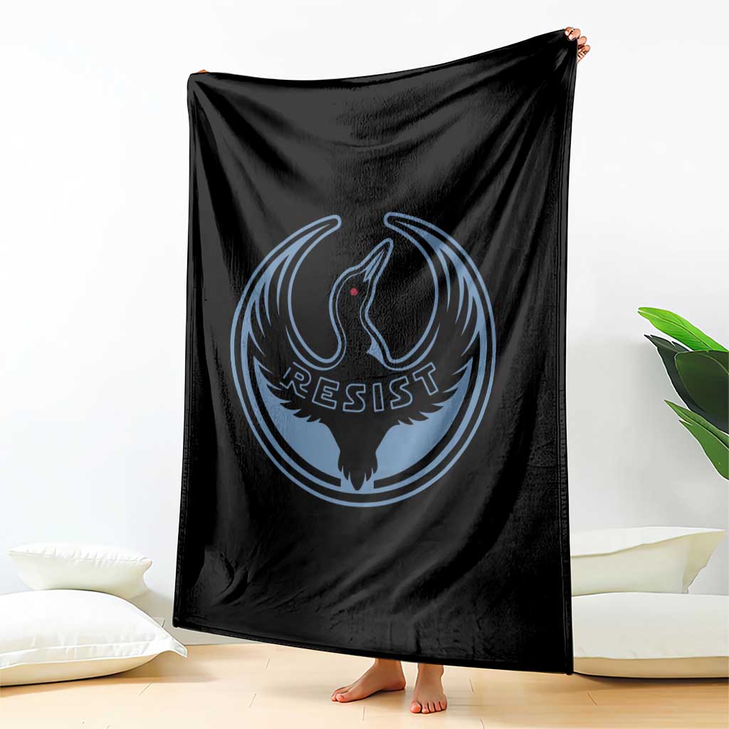 Minnesota Resist Loon Rebellion Emblem Throw Blanket TS02 Print Your Wear