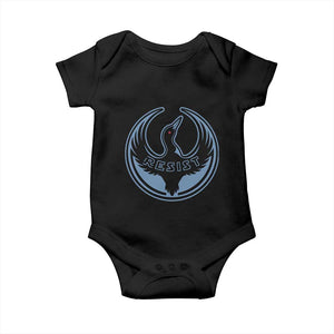 Minnesota Resist Loon Rebellion Emblem Baby Onesie TS02 Black Print Your Wear