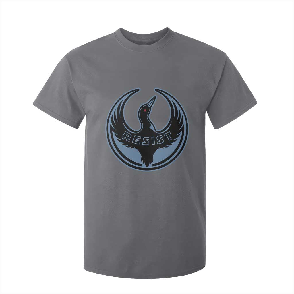 Minnesota Resist Loon Rebellion Emblem T Shirt For Kid TS02 Charcoal Print Your Wear