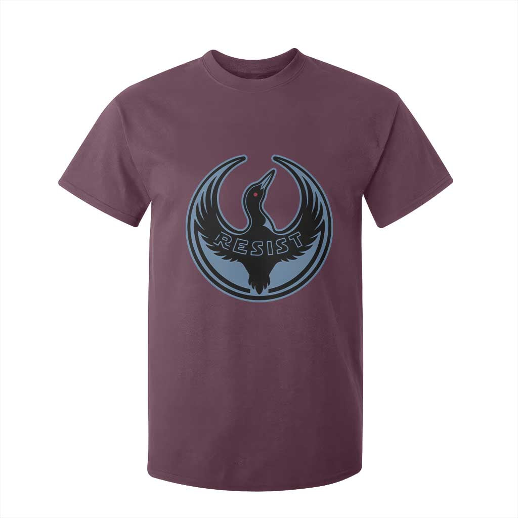Minnesota Resist Loon Rebellion Emblem T Shirt For Kid TS02 Maroon Print Your Wear