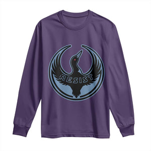 Minnesota Resist Loon Rebellion Emblem Long Sleeve Shirt TS02 Purple Print Your Wear