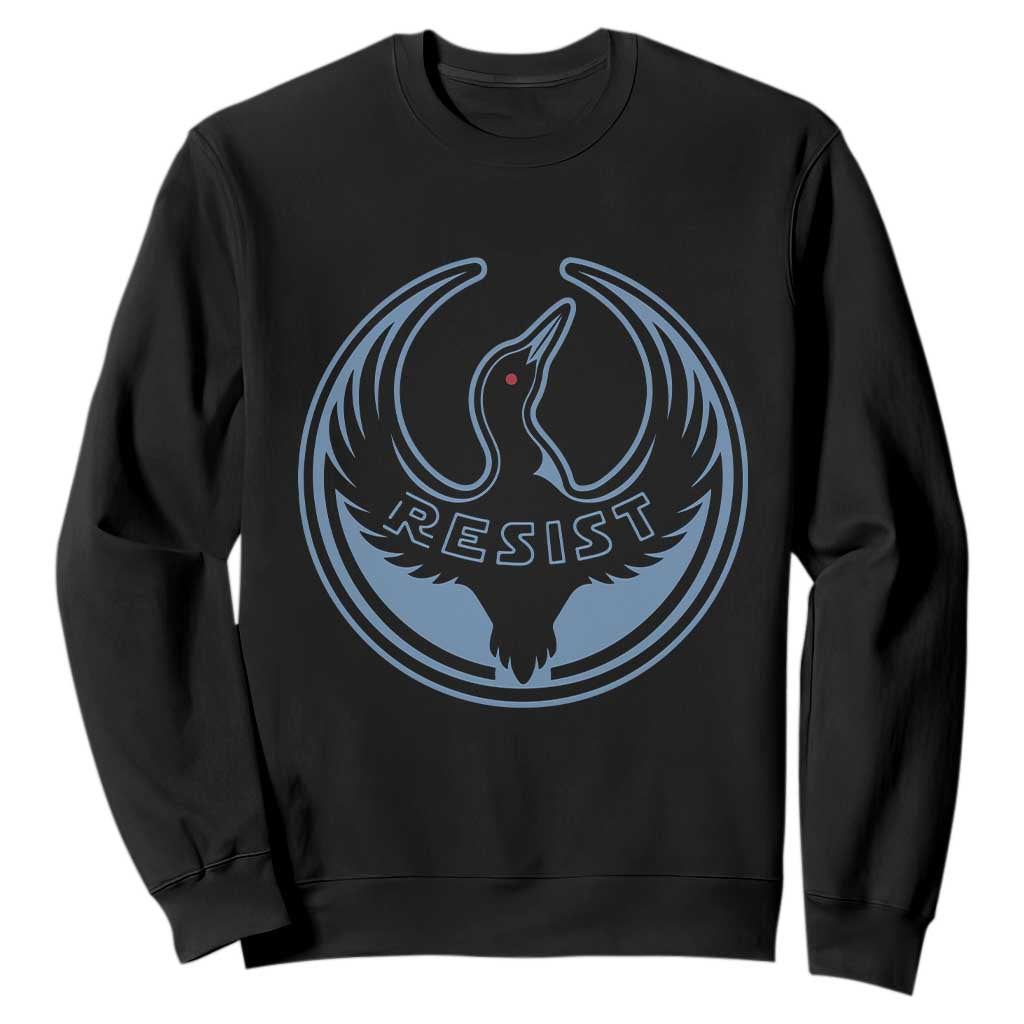 Minnesota Resist Loon Rebellion Emblem Sweatshirt TS02 Black Print Your Wear