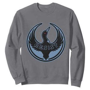 Minnesota Resist Loon Rebellion Emblem Sweatshirt TS02 Charcoal Print Your Wear