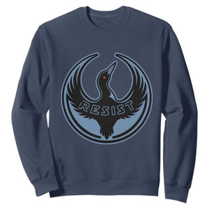 Minnesota Resist Loon Rebellion Emblem Sweatshirt TS02 Navy Print Your Wear