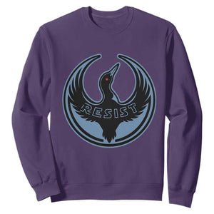 Minnesota Resist Loon Rebellion Emblem Sweatshirt TS02 Purple Print Your Wear