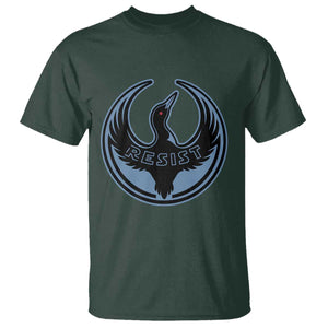 Minnesota Resist Loon Rebellion Emblem T Shirt TS02 Dark Forest Green Print Your Wear