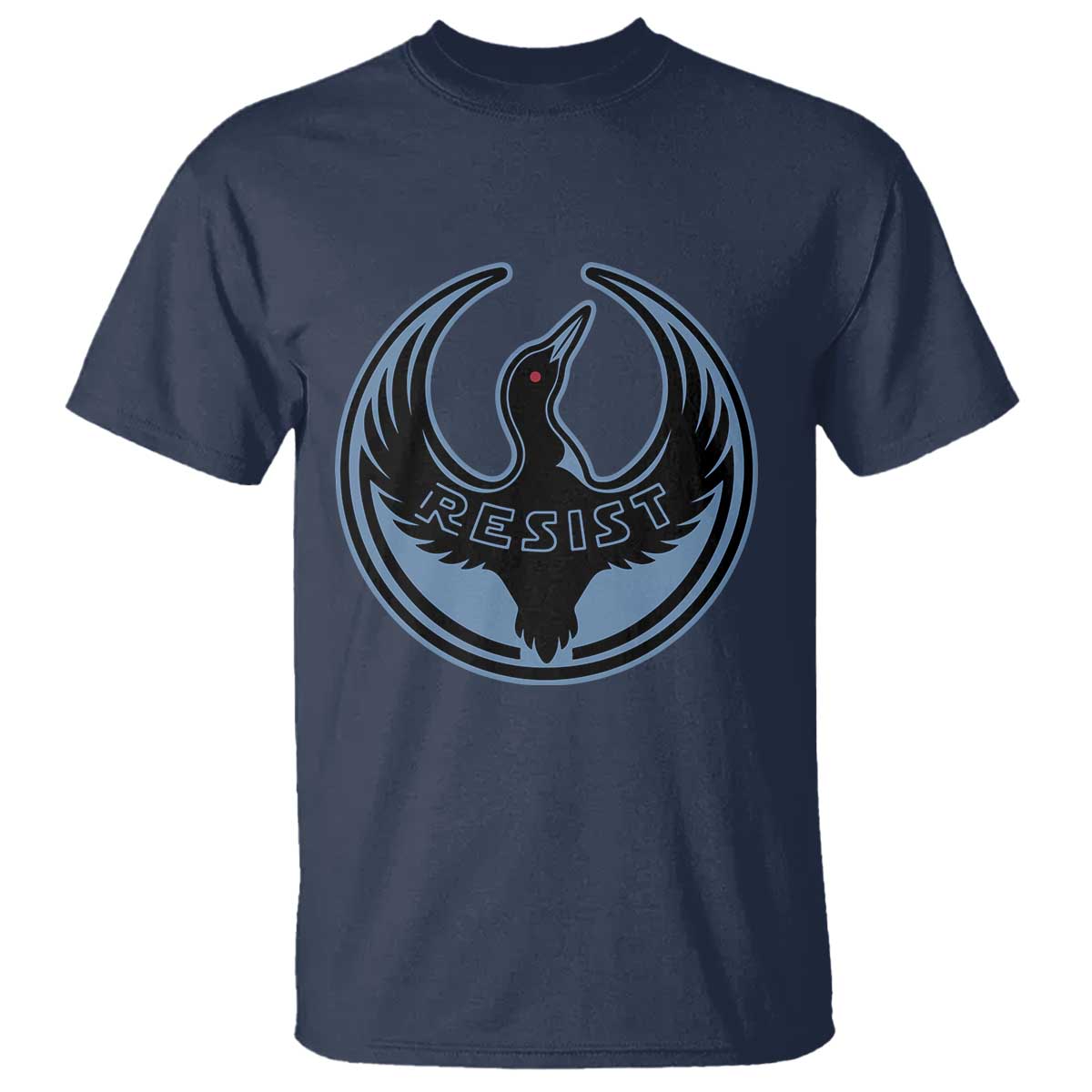 Minnesota Resist Loon Rebellion Emblem T Shirt TS02 Navy Print Your Wear