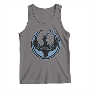 Minnesota Resist Loon Rebellion Emblem Tank Top TS02 Deep Heather Print Your Wear