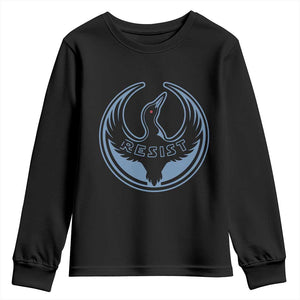 Minnesota Resist Loon Rebellion Emblem Youth Sweatshirt TS02 Black Print Your Wear