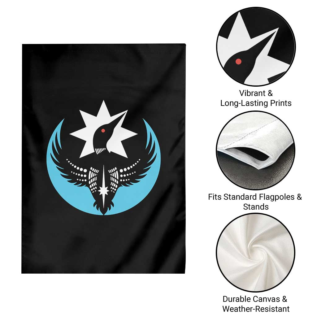 Minnesota Rebel Loon Star Emblem Garden Flag Rebellion Symbolic Unity Graphic TS02 Print Your Wear
