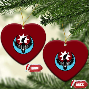 Minnesota Rebel Loon Star Emblem Ceramic Ornament Rebellion Symbolic Unity Graphic TS02 Print Your Wear