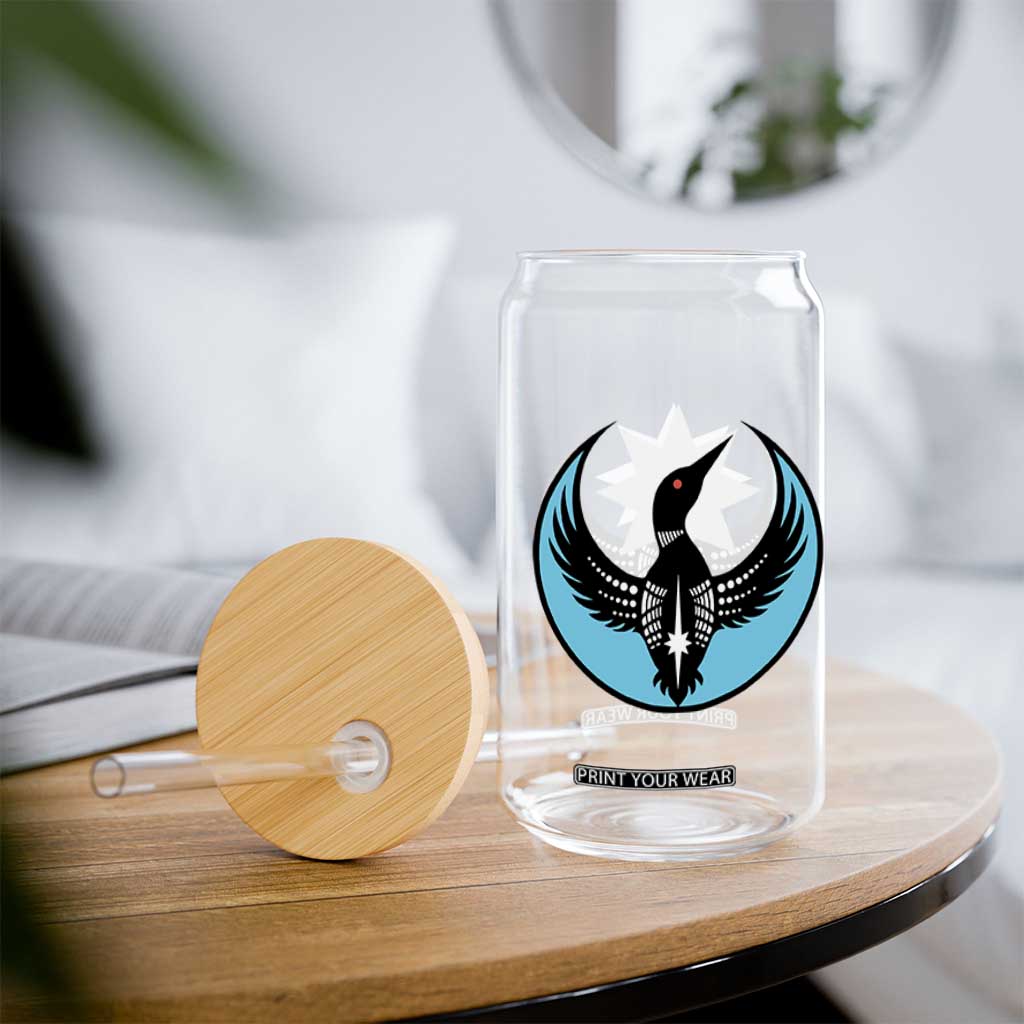 Minnesota Rebel Loon Star Emblem Glass Can Rebellion Symbolic Unity Graphic TS02 Print Your Wear