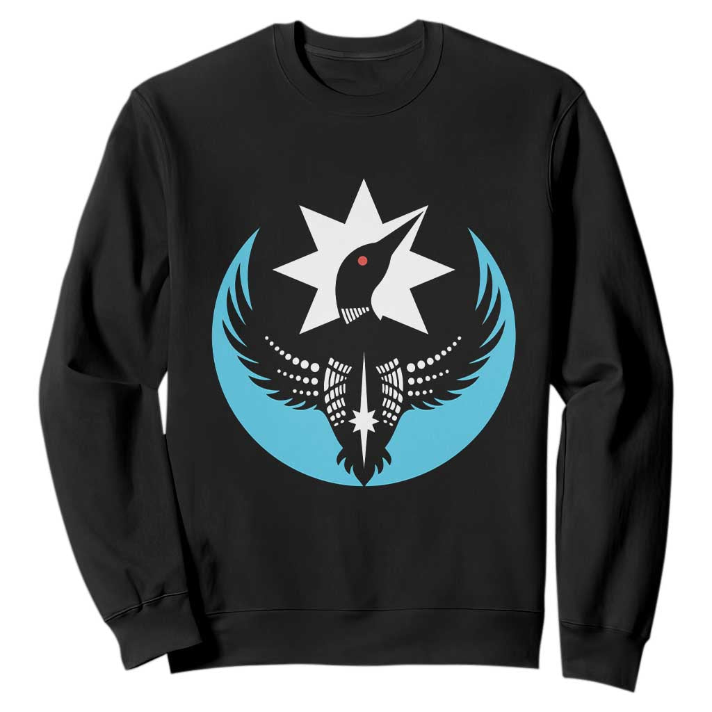 Minnesota Rebel Loon Star Emblem Sweatshirt Rebellion Symbolic Unity Graphic TS02 Black Print Your Wear