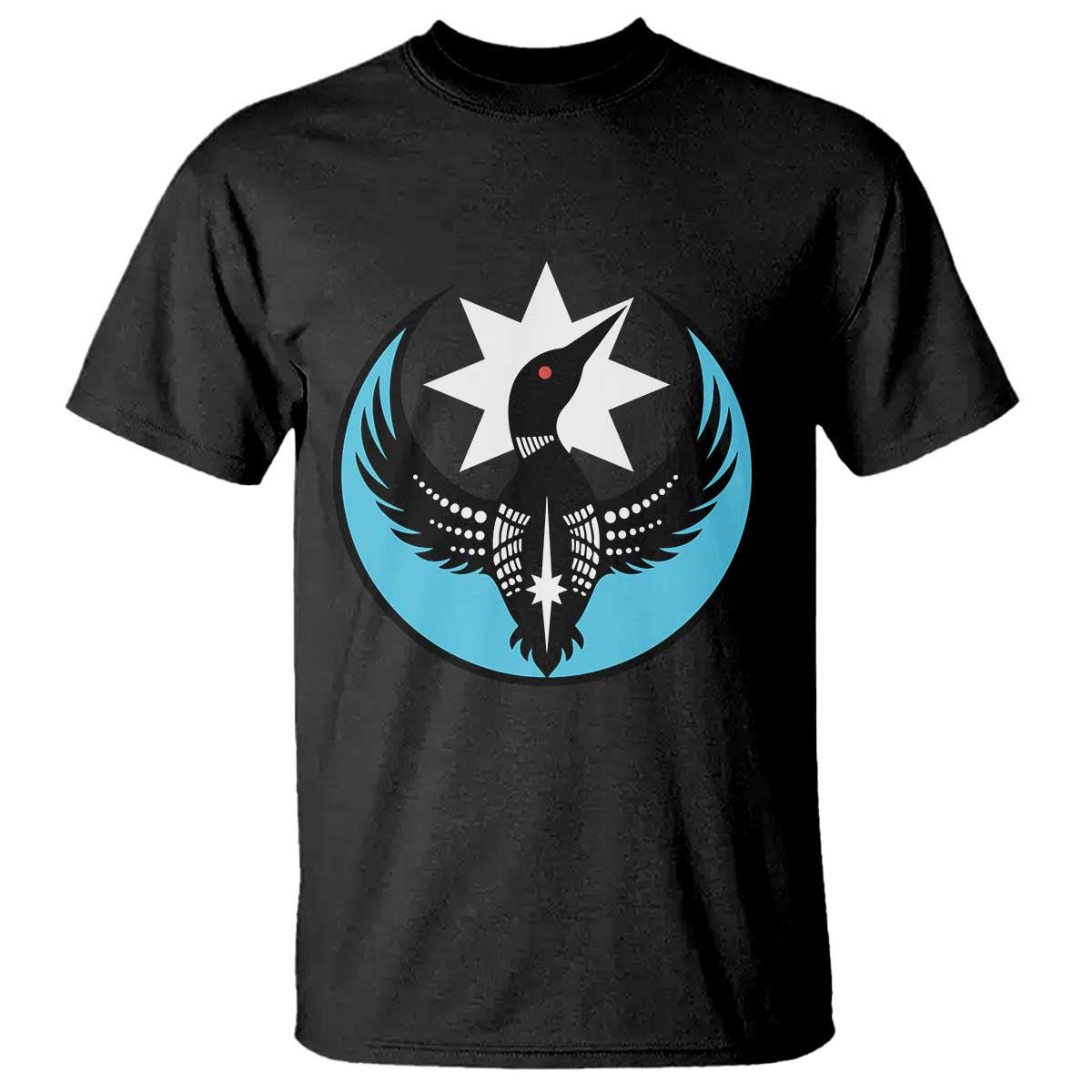 Minnesota Rebel Loon Star Emblem T Shirt Rebellion Symbolic Unity Graphic TS02 Black Print Your Wear