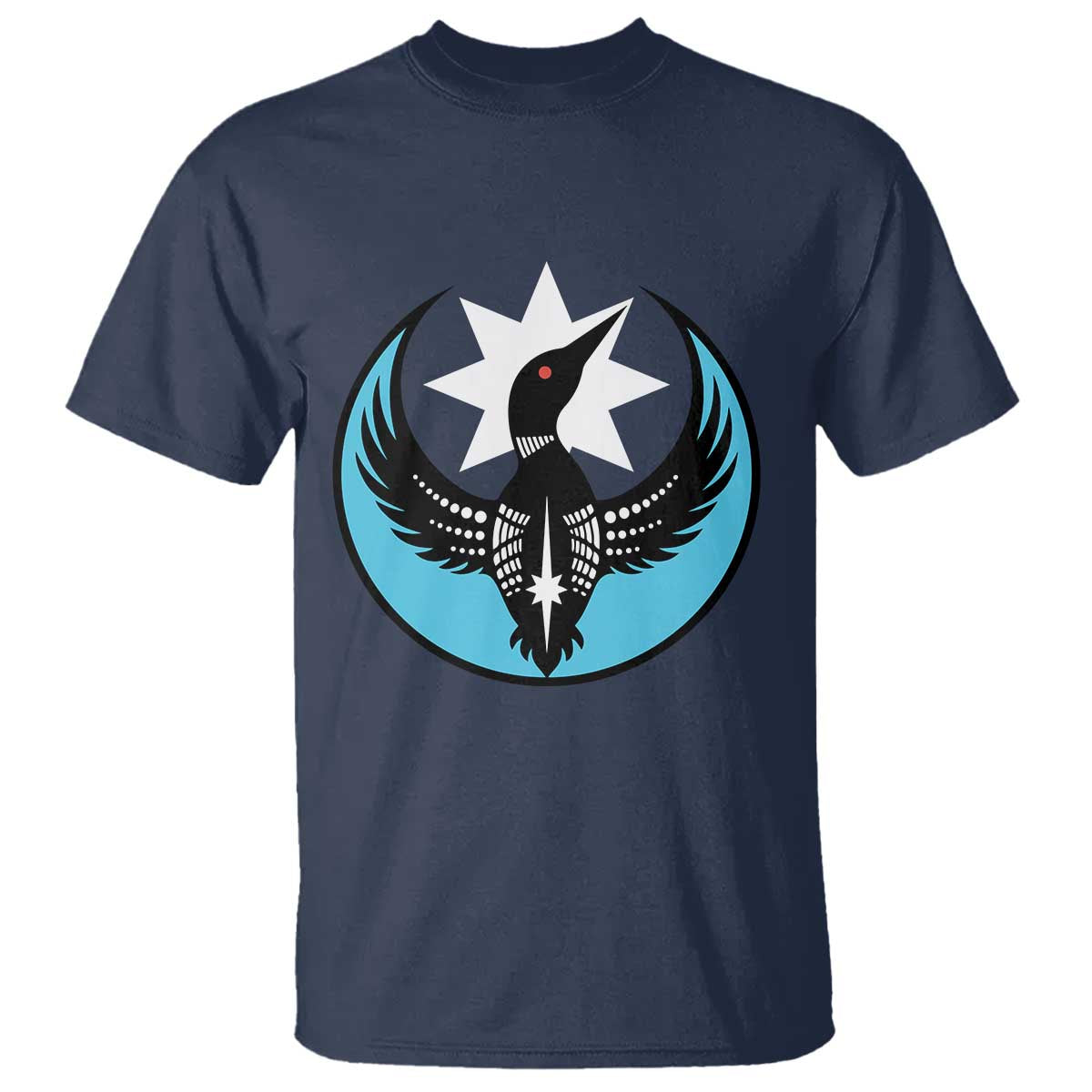 Minnesota Rebel Loon Star Emblem T Shirt Rebellion Symbolic Unity Graphic TS02 Navy Print Your Wear